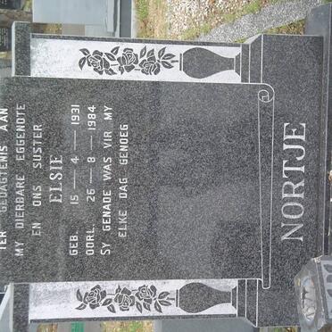 NORTJE Elsie 1931-1984