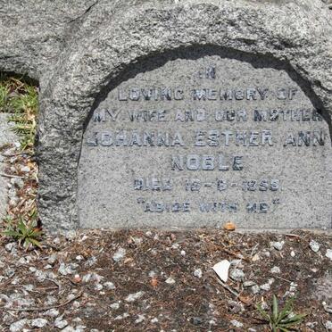 NOBLE Johanna Esther Ann -1958