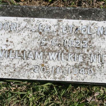 NIDDRIE William Wilkie -1940 &amp; Doris Jean Ethel  -1923