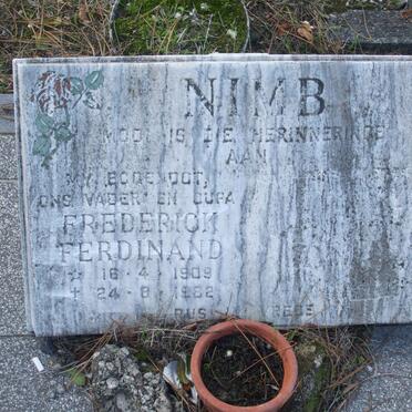 NIMB Frederick Ferdinand 1909-1982