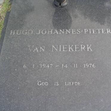 NIEKERK Hugo Johannes Pieter, van 1947-1976