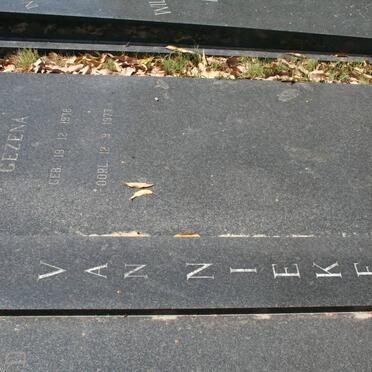 NIEKERK Barend Hermanus, van 1896-1975 :: VAN NIEKERK Gezena 1938-1973