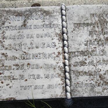 NIEKERK Elbert Lucas, van 1884-1956 &amp; Jacomina Petronella Johanna 1899-1965