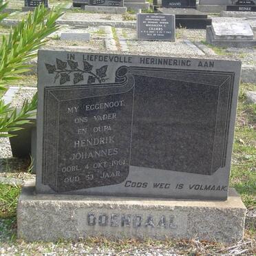 ODENDAAL Hendrik Johannes -1961