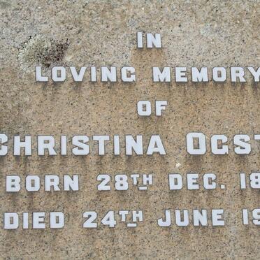 OGSTON Christina 1883-1956