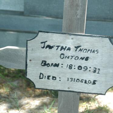 ONTONG Jaftha Thomas 1931-2005