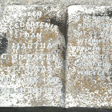 OLWAGEN Martha C. nee LAAS 1856-1935