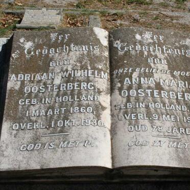 OOSTERBERG Adriaan Wilhelm 1860-1930 &amp; Anna Maria 1862-1940