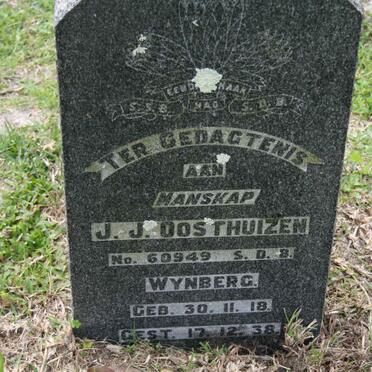 OOSTHUIZEN J.J. 1918-1938