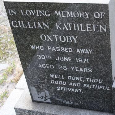 OXTOBY Gillian Kathleen -1971