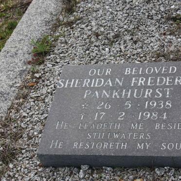 PANKHURST Sheridan Frederick 1938-1984