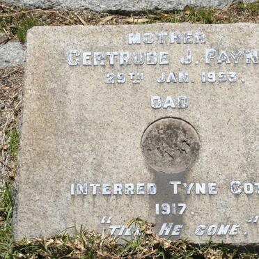 PAYNE Gertrude J. -1953