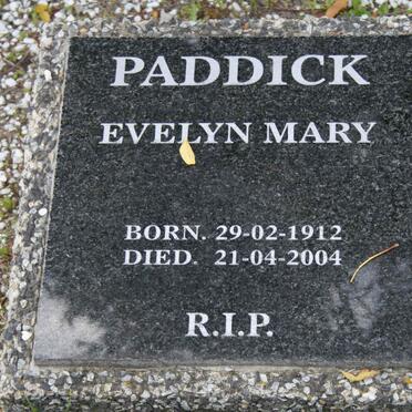 PADDICK Evelyn Mary 1912-2004