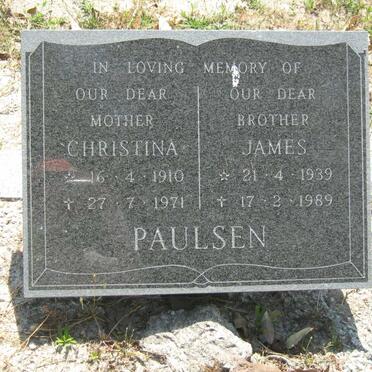 PAULSEN Christina 1910-1971 :: PAULSEN James 1939-1989