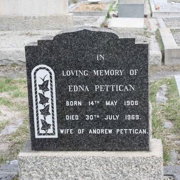 PETTICAN Edna 1906-1969