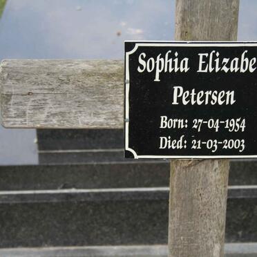 PETERSEN Sophia Elizabeth 1954-2003