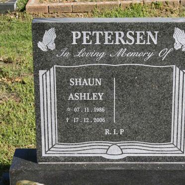 PETERSEN Shaun Ashley 1986-2006