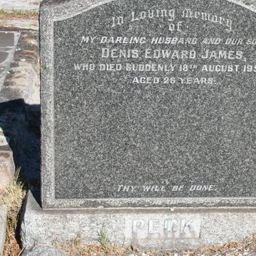 PECK Denis Edward James -1957