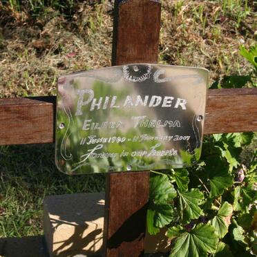 PHILANDER Eileen Thelma 1940-2007