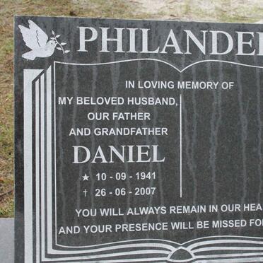 PHILANDER Daniel 1941-2007