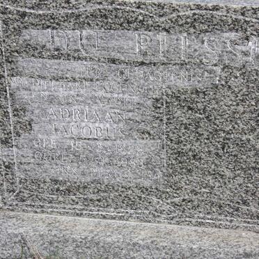 PLESSIS Adriaan Jacobus, du 1922-1983