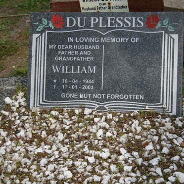 PLESSIS William, du 1944-2003