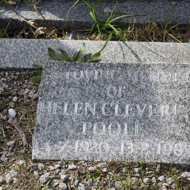 POOLE Helen Cleverly 1920-1985