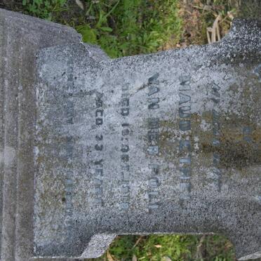 POLL Maud Ethel, van der -1918