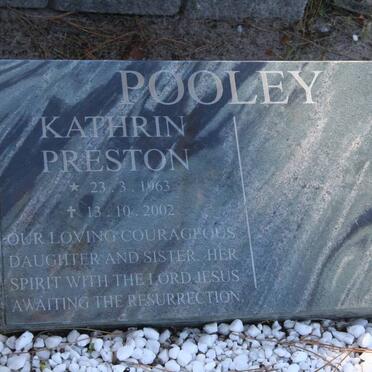 POOLEY Kathrin Preston 1963-2002