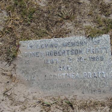 PRATT Rodney Robertson 1897-1985 &amp; Amy Dorothea -1994