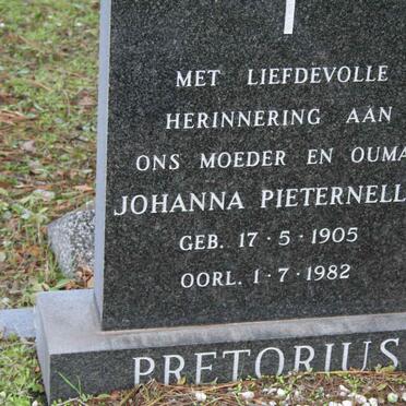 PRETORIUS Johanna Pieternella 1905-1982