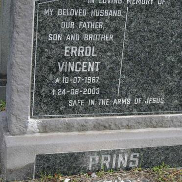 PRINS Errol Vincent 1967-2003