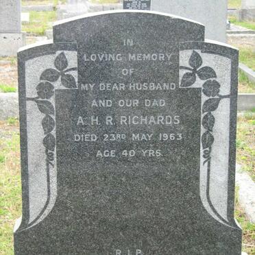 RICHARDS A.H.R. -1963