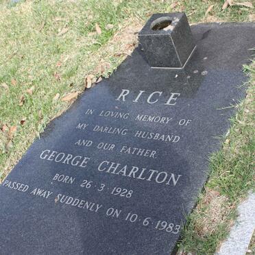 RICE George Charlton 1928-1983