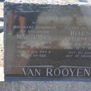 ROOYEN Marthinus, van 1904-1960 &amp; Helena Antoinetta 1907-1984