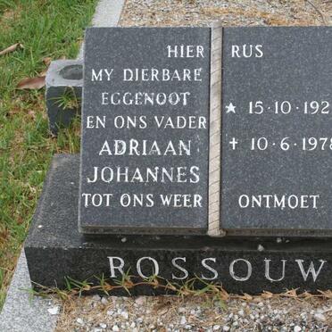 ROSSOUW Adriaan Johannes 1925-1978