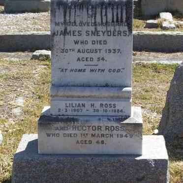 ROSS Lilian H. 1907-1984 :: ROSS Hector -1949 :: SNEYDERS James -1937 ::