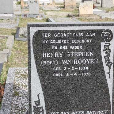 ROOYEN Henry Stephen, van 1934-1976