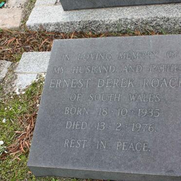 ROACH Ernest Derek 1935-1976