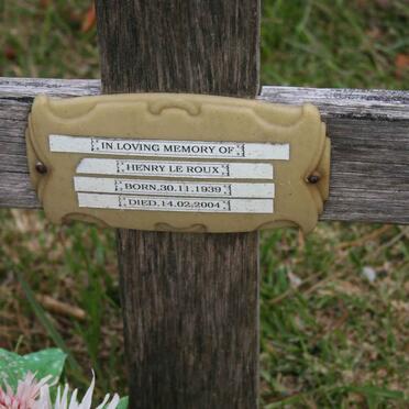 ROUX Henry, le 1939-2004