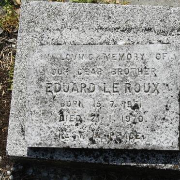 ROUX Eduard, le 1951-1970