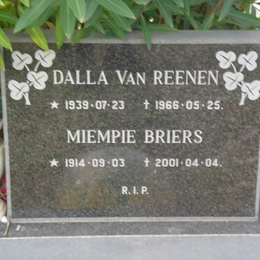 REENEN Dalla, van 1939-1966 :: BRIERS Miempie 1914-2001