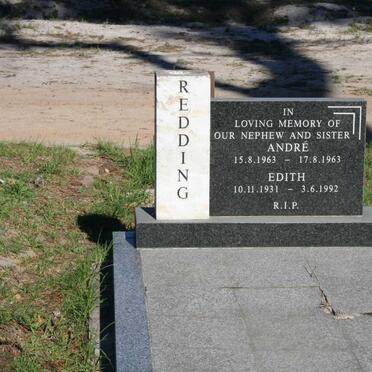 REDDING Edith 1931-1992 :: REDDING André 1963-1963