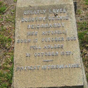 REICHHARDT Dorothy Ogilvie nee MITCHELL 1906-1937