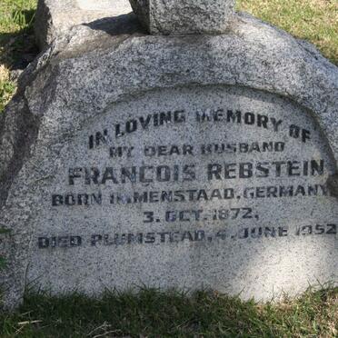 REBSTEIN Francois 1872-1952