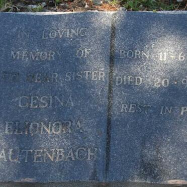 RAUTENBACH Gesina Elionora 1916-1961