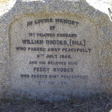 RHODES William -1948 &amp; Peggy -1981