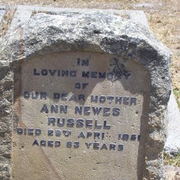 RUSSELL Ann Newes -1951