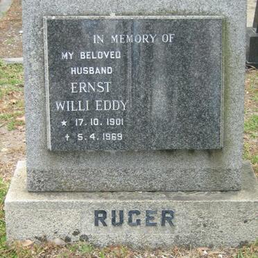 RUGER Ernst Willi Eddy 1901-1969