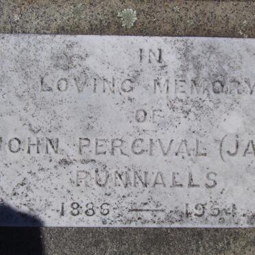 RUNNALLS John Percival 1886-1954